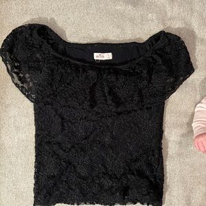 Black lace top